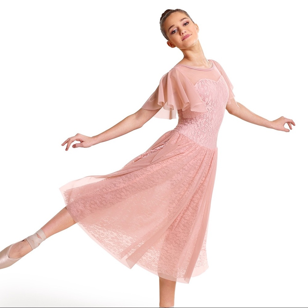 Pink ballet prom dress costume Halloween set